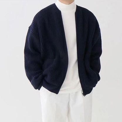 EMPIRE Men Zip Up Knitted Cardigan For All Seasons